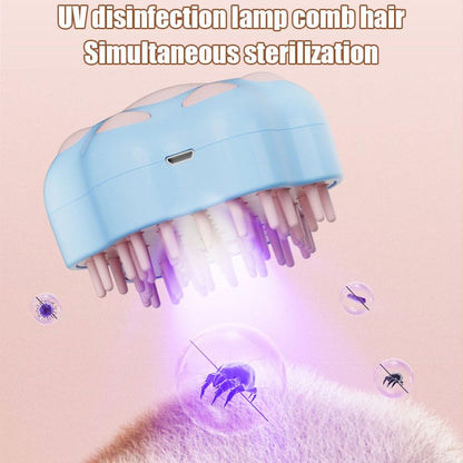Electric Cat Steam Brush – 3-In-1 Pet Grooming tool