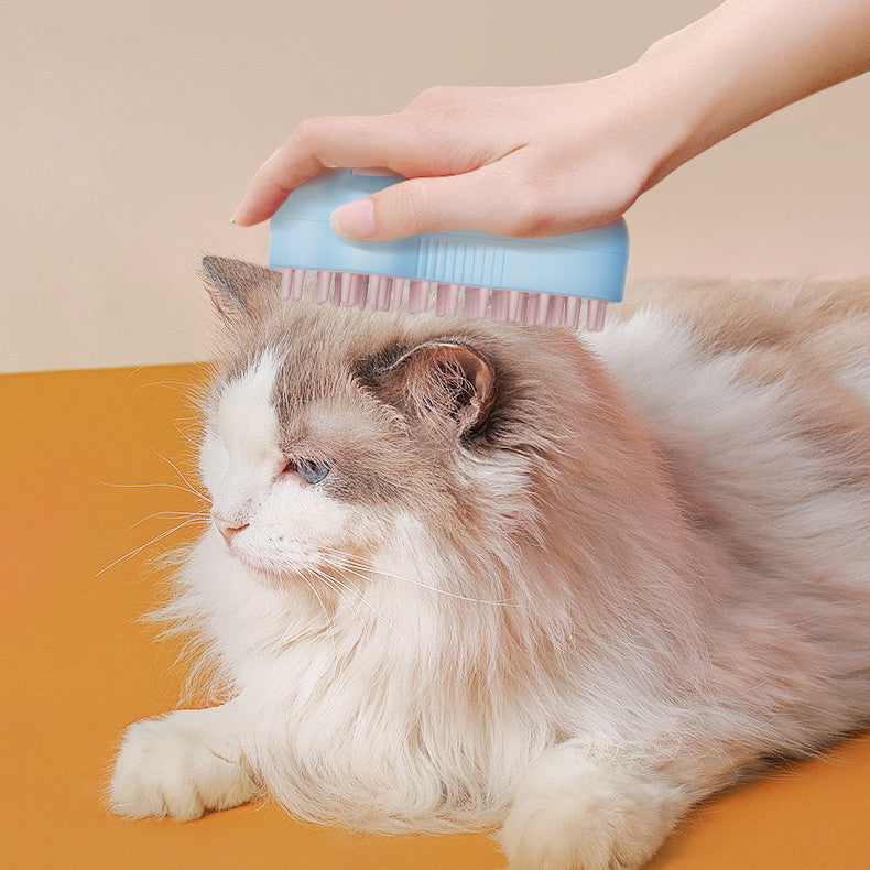 Electric Cat Steam Brush – 3-In-1 Pet Grooming tool